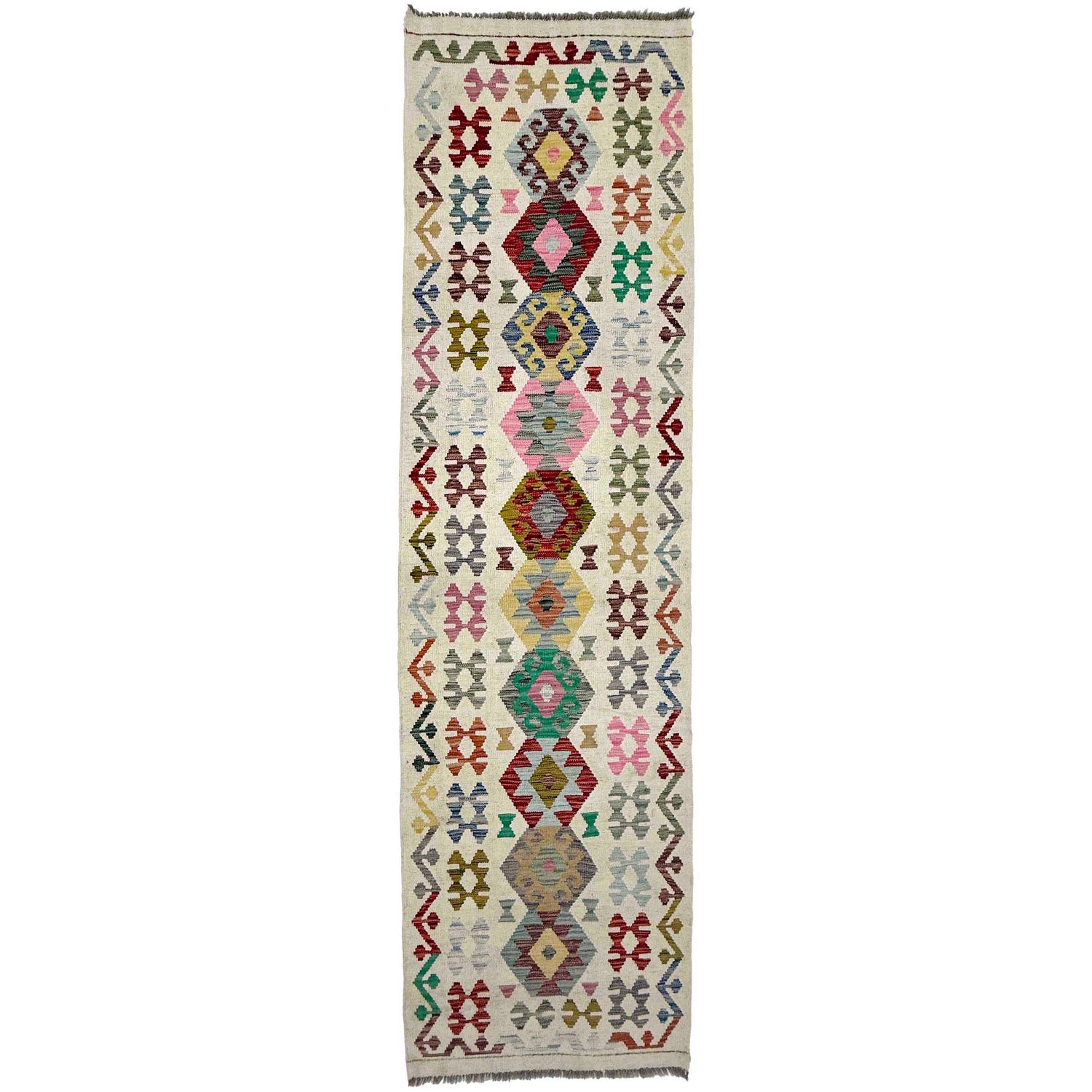 Long Chobi Kilim Runner 2' 9" x 9' 7" ft / 83 x 292 cm - No. R38707