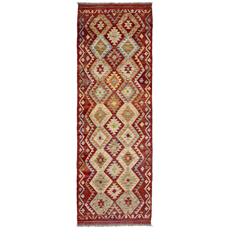 Hand Knotted Flatweave Kilim Runner 2' 9" x 9' 1" ft / 85 x 278 cm - No. R38708