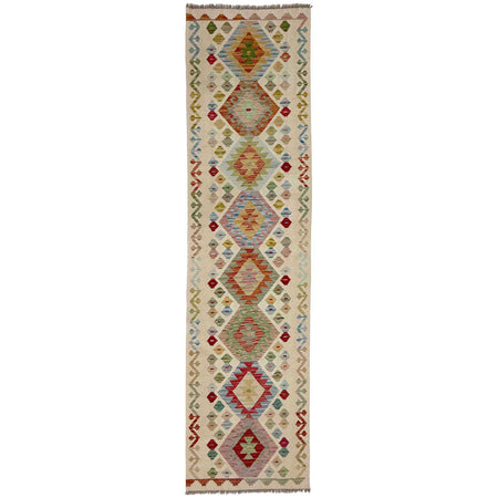 Handmade Vegetable Kilim Runner 2' 8" x 9' 9" ft / 81 x 298 cm - No. R38722