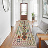 Hand Knotted Afghan Style Kilim Runner 2' 8" x 9' 4" ft / 81 x 285 cm - No. R38724