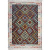 Hand Made Afghan Kilim 6' 4" x 9' 7" ft / 194 x 292 cm - No. R38725