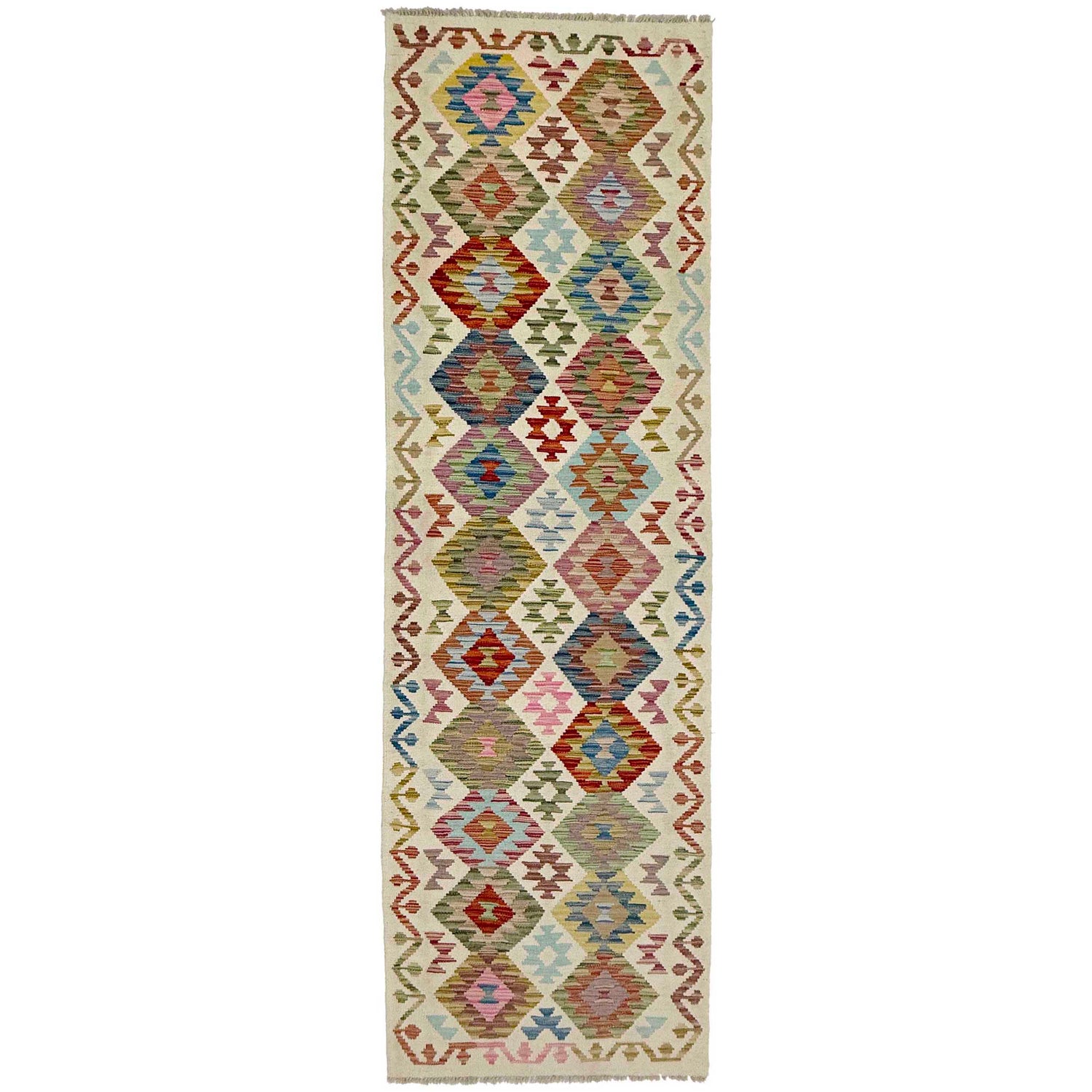 Long Chobi Kilim Runner 2' 7" x 9' 9" ft / 80 x 296 cm - No. R38730