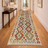 Hand Knotted Flatweave Kilim Runner 2' 7" x 9' 8" ft / 79 x 294 cm - No. R38731