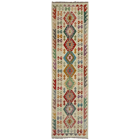 Handmade Vegetable Kelim Runner 2' 7" x 9' 8" ft / 78 x 294 cm - No. R38738
