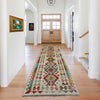 Hand Knotted Afghan Style Kilim Runner 2' 8" x 9' 8" ft / 81 x 294 cm - No. R38739