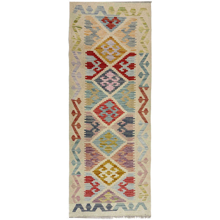 Handmade Vegetable Kelim Runner 2' 0" x 5' 7" ft / 62 x 171 cm - No. R38743