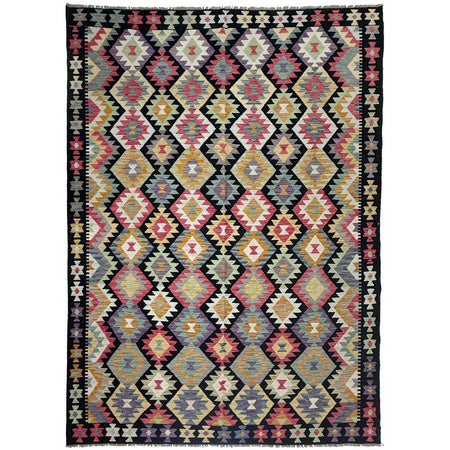 Hand Knotted Flatweave Kilim 6' 9" x 9' 11" ft / 207 x 303 cm - No. R38749