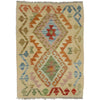Hand Knotted Afghan Style Kilim 2' 2" x 3' 2" ft / 66 x 97 cm - No. R38762