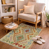 Hand Knotted Afghan Style Kilim 2' 2" x 3' 2" ft / 66 x 97 cm - No. R38762