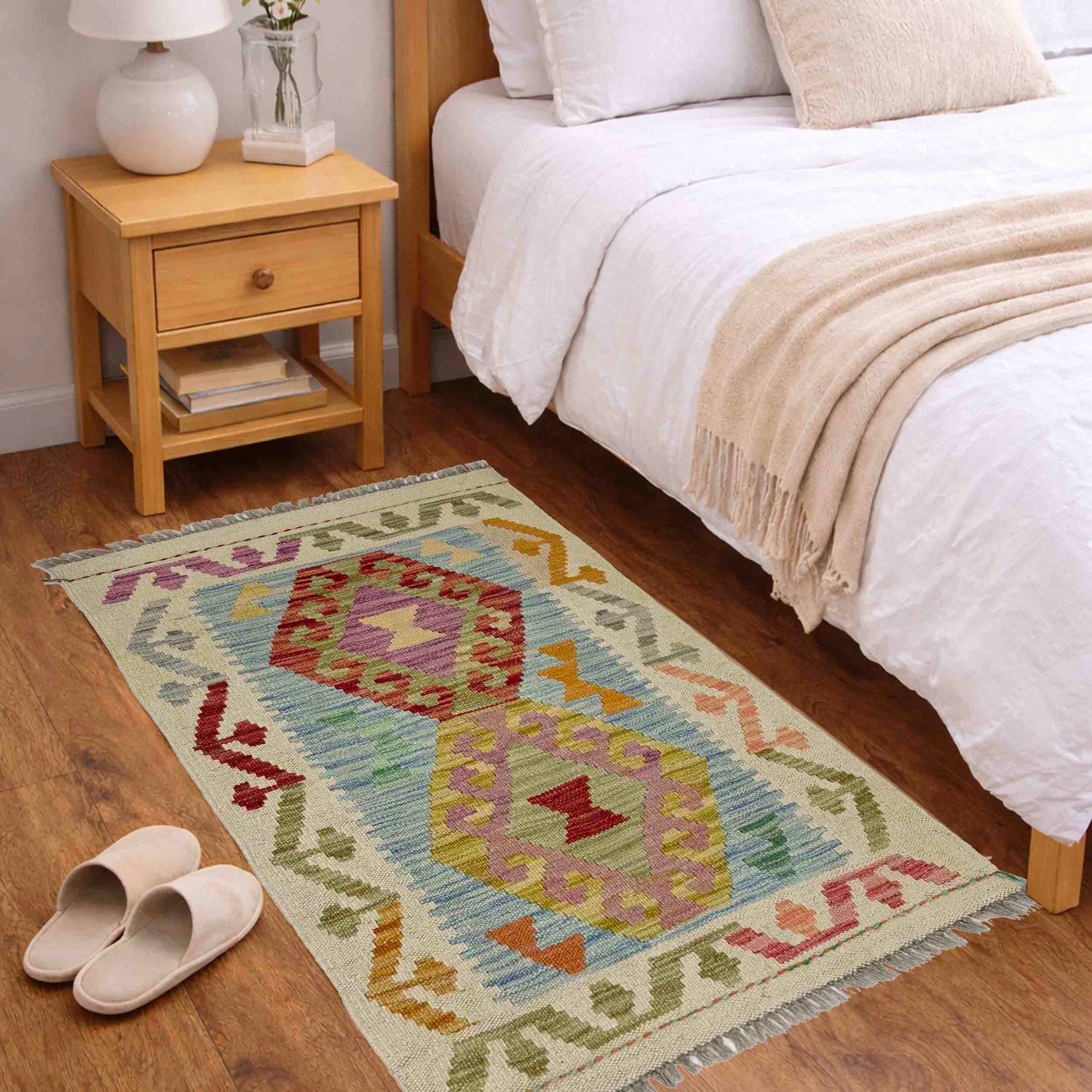 Small Size Chobi Kilim 1' 10" x 3' 1" ft / 56 x 95 cm - No. R38766