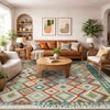 Handmade Afghan Vegetable Kilim 8' 1" x 10' 0" ft / 246 x 306 cm - No. R38773