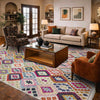 Multi Color ful Flat-Weave Wool Kilim 8' 2" x 9' 10" ft / 250 x 300 cm - No. R38777
