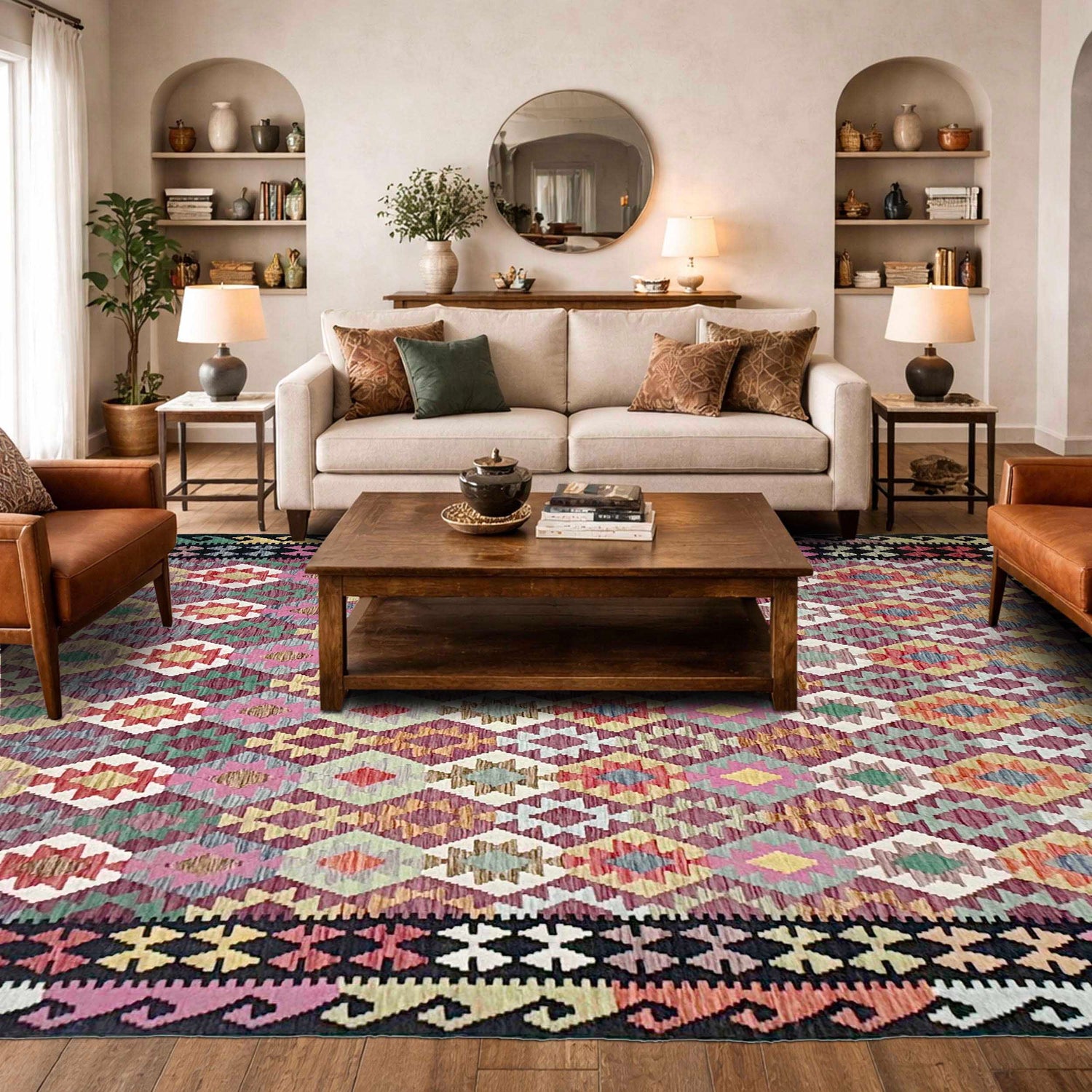 Hand Knotted Flatweave Kilim 8' 3" x 10' 10" ft / 252 x 330 cm - No. R38778
