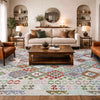 Multi Color ful Flat-Weave Wool Kilim 8' 0" x 9' 9" ft / 244 x 296 cm - No. R38780