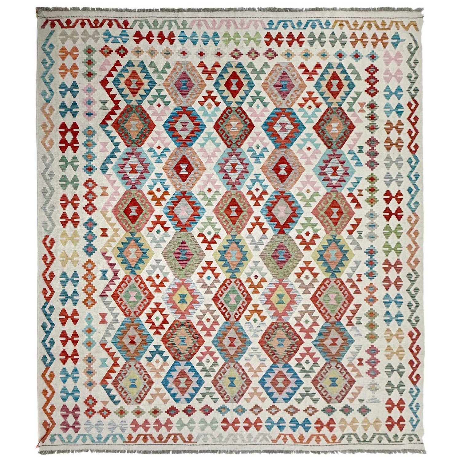 Handmade Vegetable Kelim 8' 4" x 9' 10" ft / 255 x 300 cm - No. R38784
