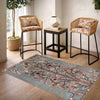 Gray Color Tree Of Life Area Rug 3' 5" x 5' 2" ft / 103 x 157 cm - No. R38794