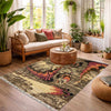 Persian Design Gabbeh Rug 4' 9" x 6' 8" ft / 146 x 204 cm - No. R38795