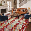 Hand Knotted Afghan Style Kilim 8' 2" x 11' 7" ft / 250 x 352 cm - No. R38796