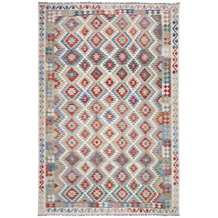 Handmade Afghan Vegetable Kilim 8' 0" x 11' 8" ft / 243 x 355 cm - No. R38803