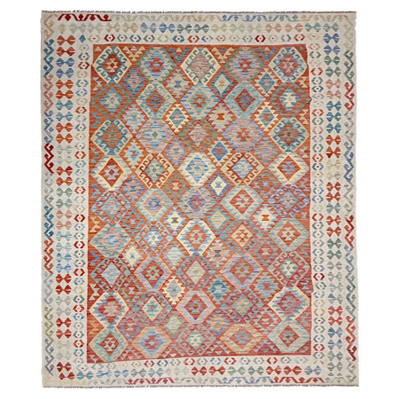 Handmade Vegetable Kilim 7' 11" x 11' 1" ft / 242 x 338 cm - No. R38805