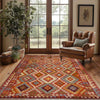 Hand Knotted Afghan Style Kilim 4' 4" x 7' 2" ft / 131 x 218 cm - No. R38812