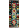 Hand Knotted Afghan Style Kilim Runner 2' 2" x 6' 6" ft / 67 x 197 cm - No. R38817