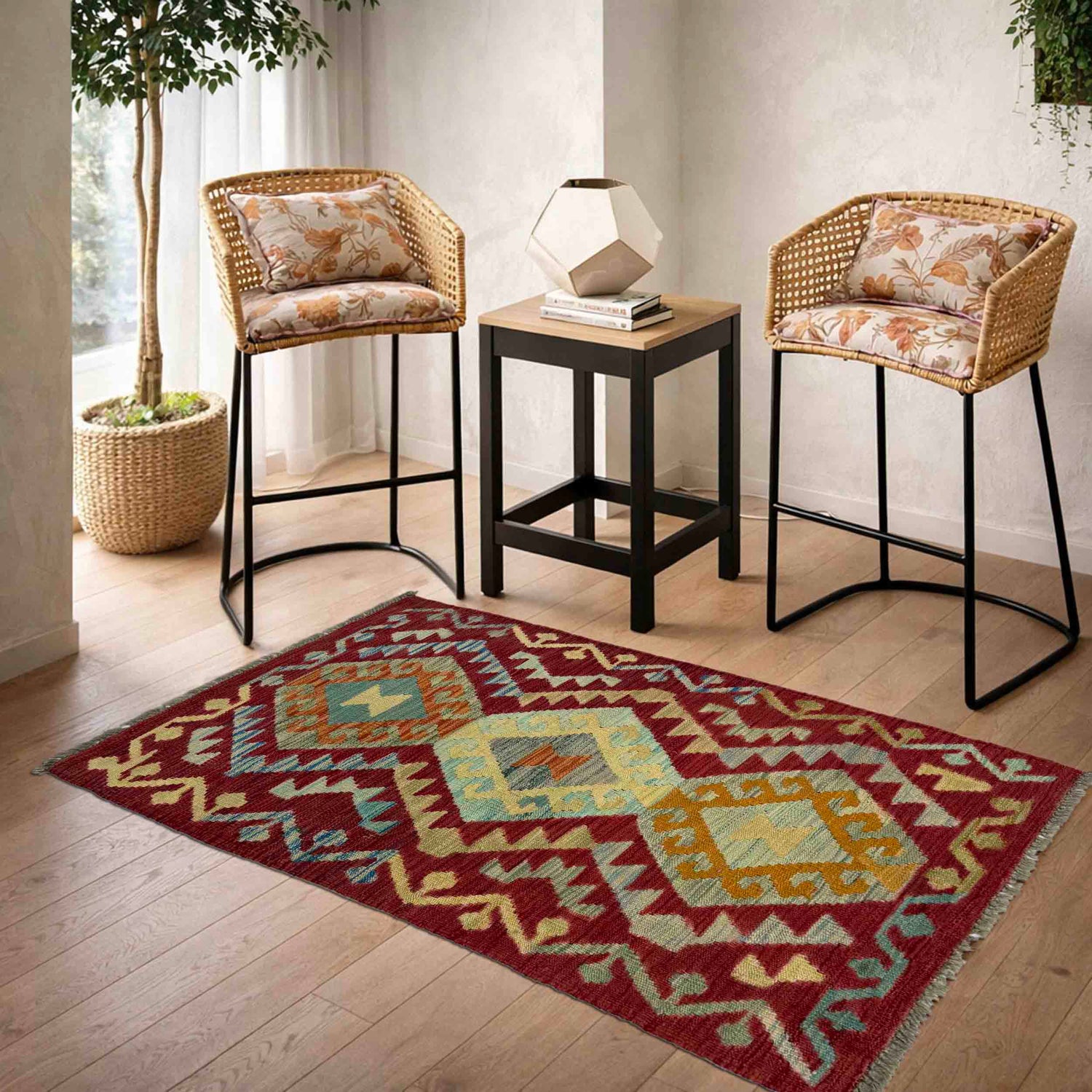 Small Size Chobi Kilim 2' 5" x 4' 2" ft / 74 x 127 cm - No. R38820