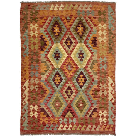 Small Size Chobi Kilim 4' 5" x 6' 4" ft / 135 x 194 cm - No. R38822