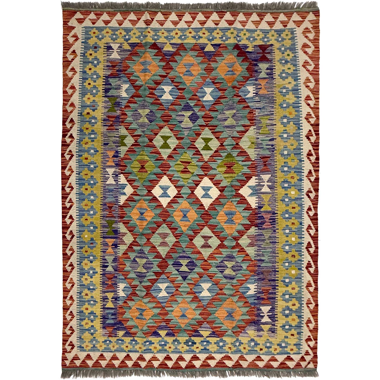 Medium Size Chobi Kilim 4' 9" x 6' 8" ft / 146 x 204 cm - No. R38942