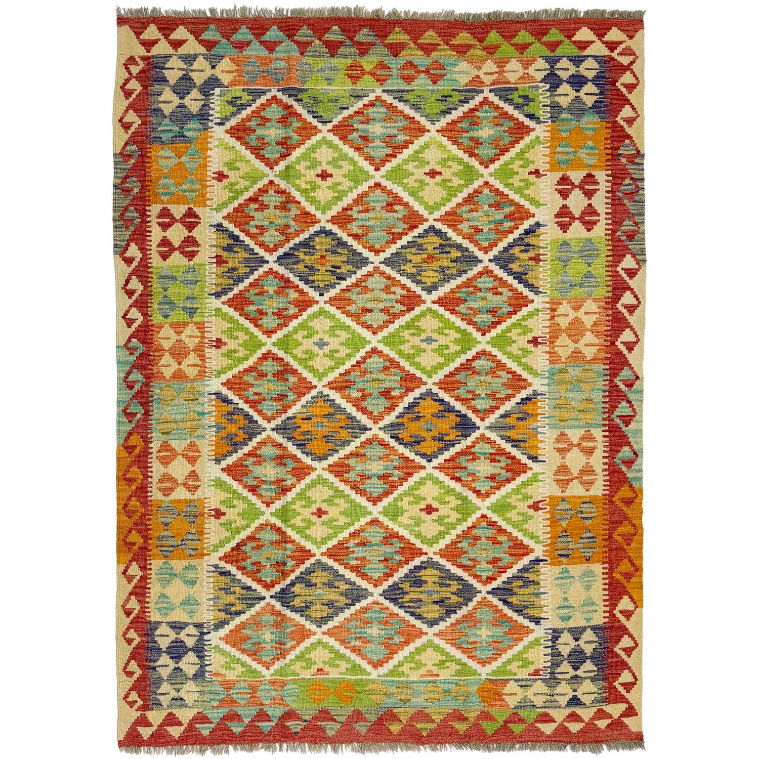 Medium Size Chobi Kilim 4' 9" x 6' 8" ft / 146 x 202 cm - No. R38944