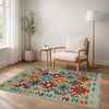 Handmade Turkish Design Wool Kilim 2' 6" x 4' 1" ft / 75 x 124 cm - No. R38948