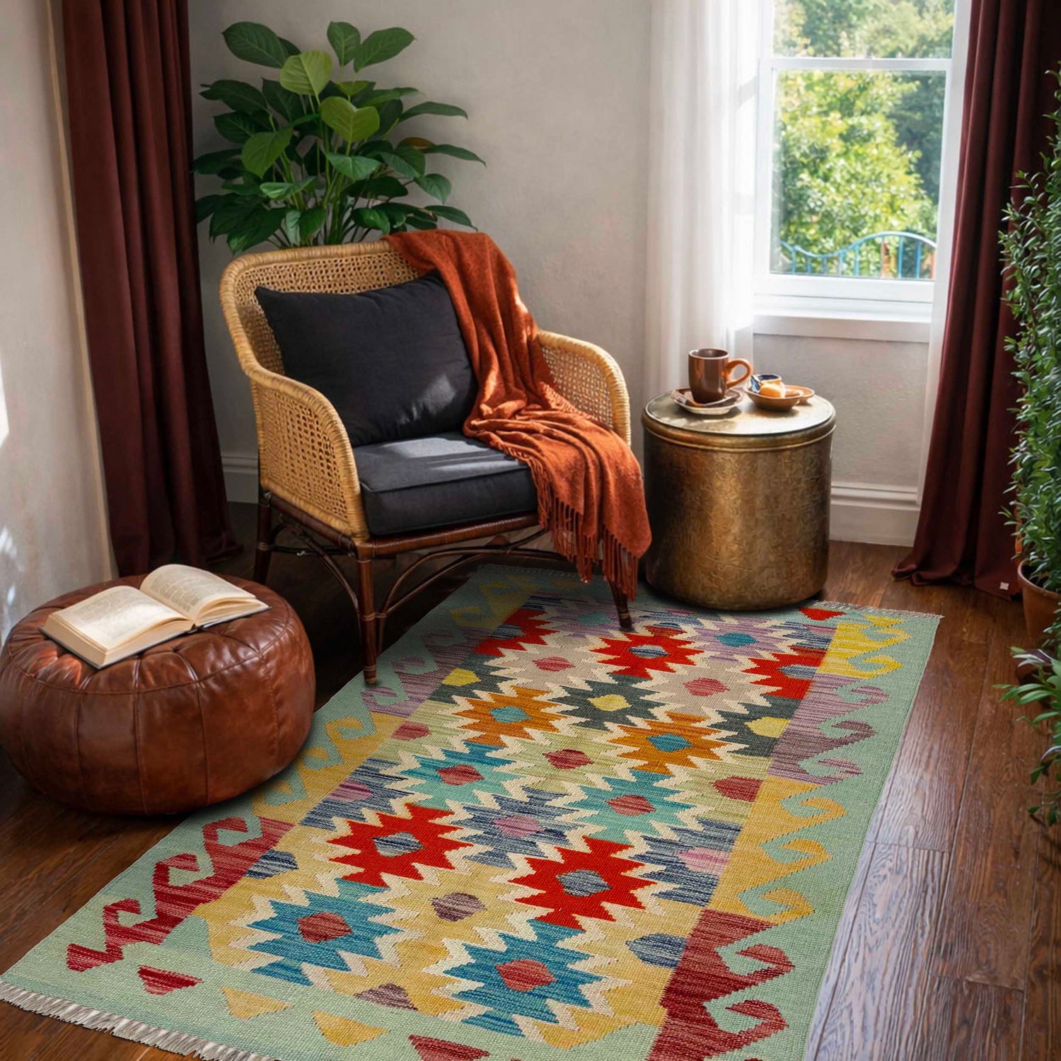 Small Size Chobi Kilim 2' 7" x 4' 0" ft / 78 x 122 cm - No. R38950