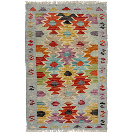 Handmade Vegetable Kilim 2' 6" x 4' 1" ft / 77 x 124 cm - No. R38955