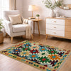 Hand Knotted Afghan Style Kilim 2' 6" x 4' 2" ft / 77 x 126 cm - No. R38957