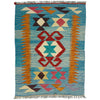 Hand Knotted Afghan Style Kilim 2' 0" x 2' 11" ft / 62 x 90 cm - No. R38958