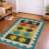 Hand Woven Wool Kelim 2' 0" x 3' 0" ft / 62 x 91 cm - No. R38959