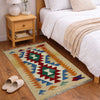 Handmade Turkish Design Wool Kilim 2' 0" x 2' 11" ft / 60 x 90 cm - No. R38960