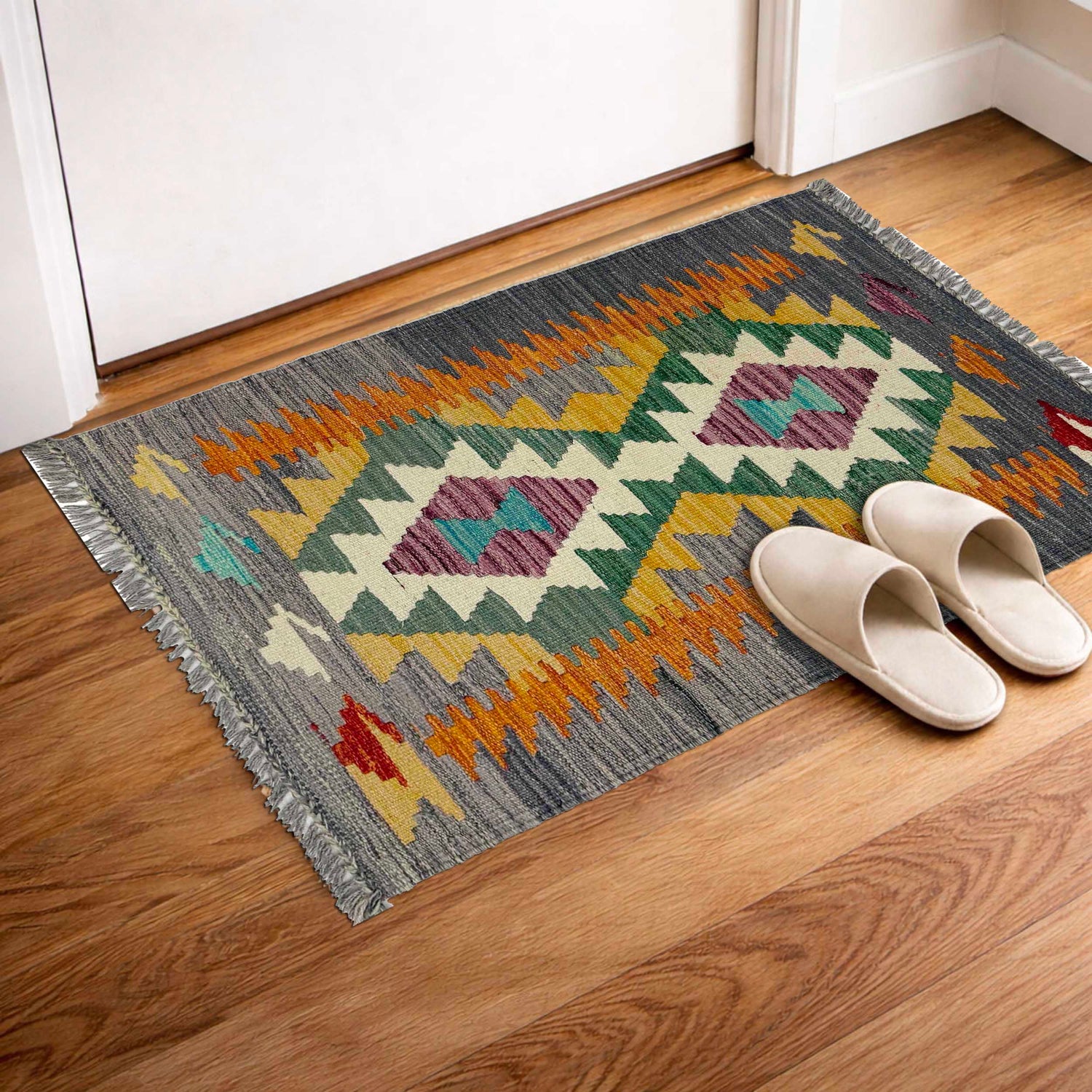 Small Size Chobi Kilim 2' 0" x 3' 0" ft / 62 x 92 cm - No. R38961