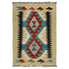 Handmade Afghan Vegetable Kilim 2' 0" x 3' 0" ft / 60 x 92 cm - No. R38963