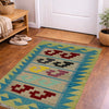Multi Color ful Flat-Weave Wool Kilim 2' 0" x 3' 1" ft / 61 x 93 cm - No. R38966