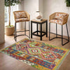 Handmade Vegetable Kilim 3' 5" x 4' 11" ft / 103 x 150 cm - No. R38979