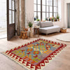 Hand Made Afghan Kilim 3' 0" x 4' 10" ft / 92 x 148 cm - No. R38980