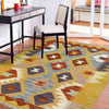 Handmade Turkish Design Wool Kilim 2' 10" x 4' 2" ft / 86 x 126 cm - No. R38987