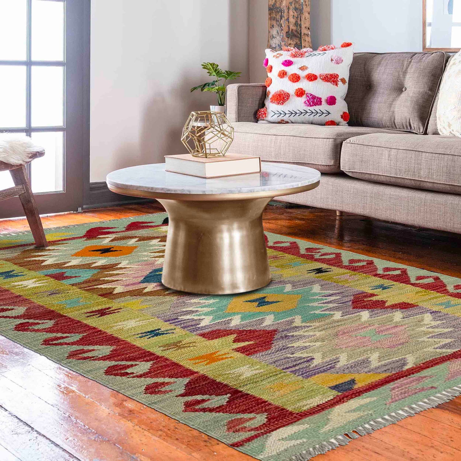 Small Size Chobi Kilim 2' 9" x 4' 0" ft / 83 x 123 cm - No. R38988