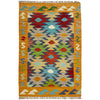 Handmade Afghan Vegetable Kilim 2' 7" x 4' 0" ft / 79 x 123 cm - No. R38990