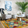 Handmade Afghan Vegetable Kilim 2' 7" x 4' 0" ft / 79 x 123 cm - No. R38990