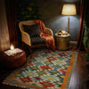 Handmade Vegetable Kilim 2' 7" x 3' 10" ft / 80 x 118 cm - No. R38996