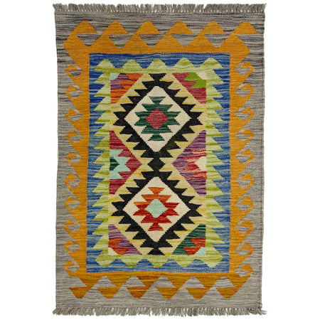 Handmade Vegetable Kelim 2' 7" x 3' 11" ft / 78 x 120 cm - No. R39000