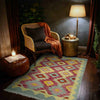 Hand Woven Wool Kelim 2' 5" x 4' 0" ft / 74 x 122 cm - No. R39002