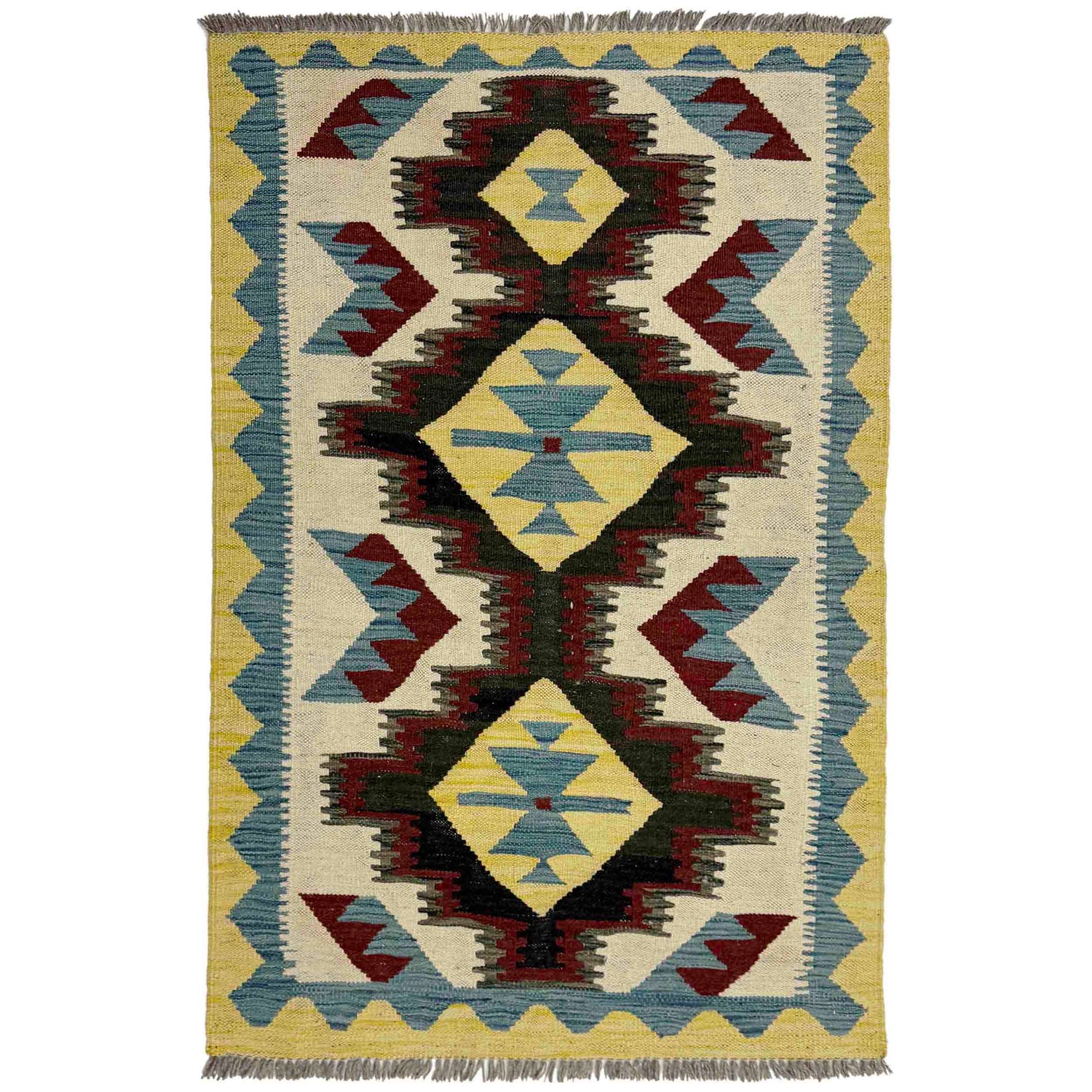 Small Size Chobi Kilim 2' 9" x 4' 2" ft / 83 x 127 cm - No. R39004